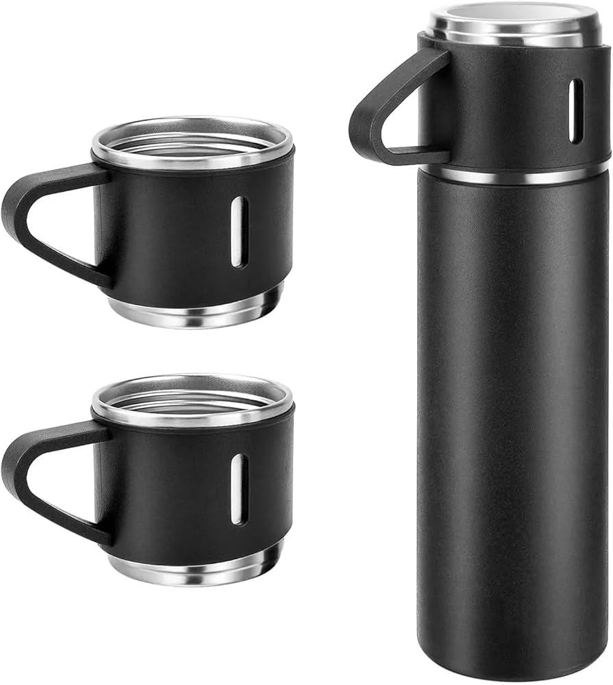 Vacuum Flask Set With 2 Cups Best For Camping, Travelling And Outdoor